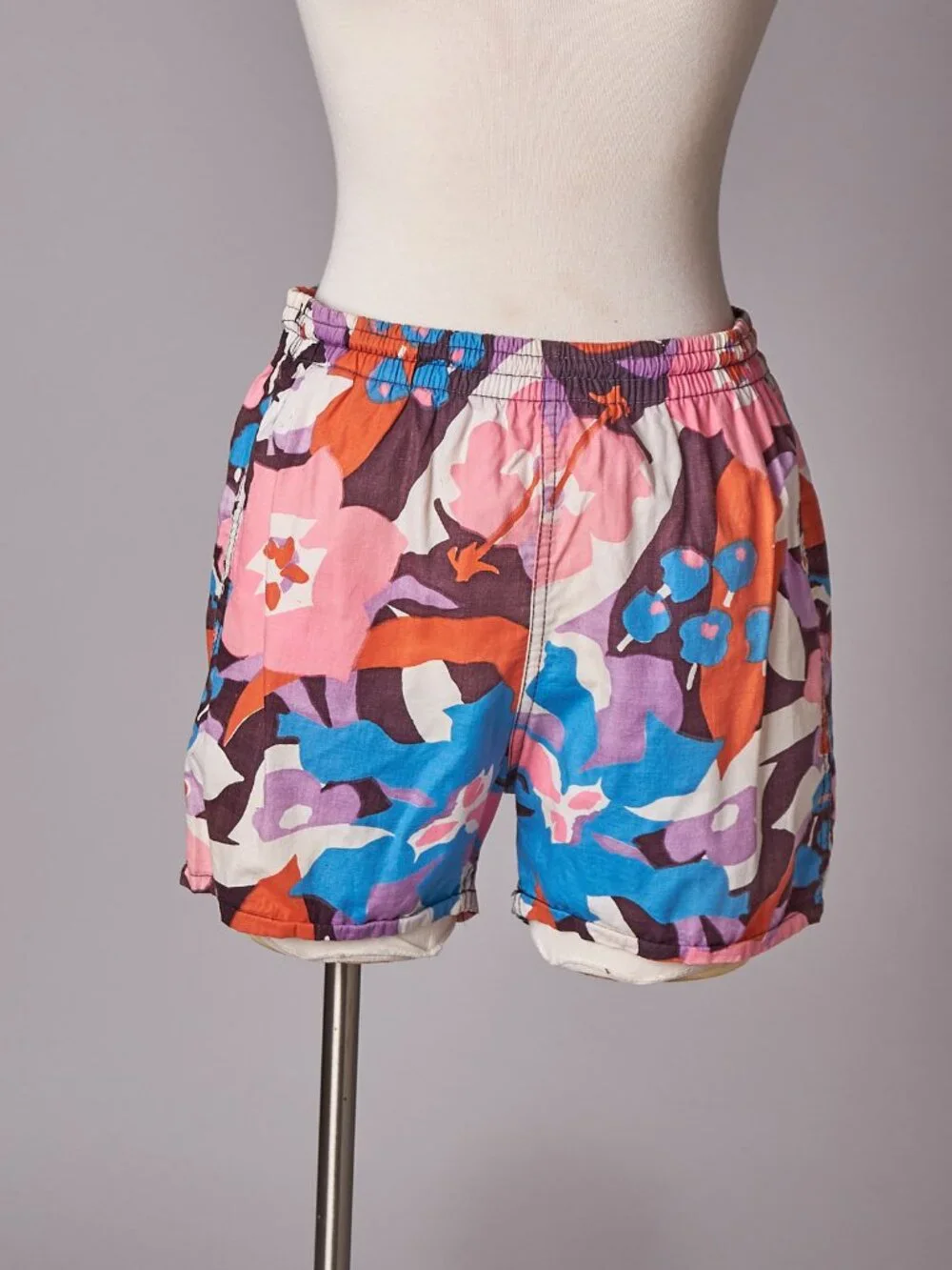1960s Pop Color Floral Men’s Swim Shorts
